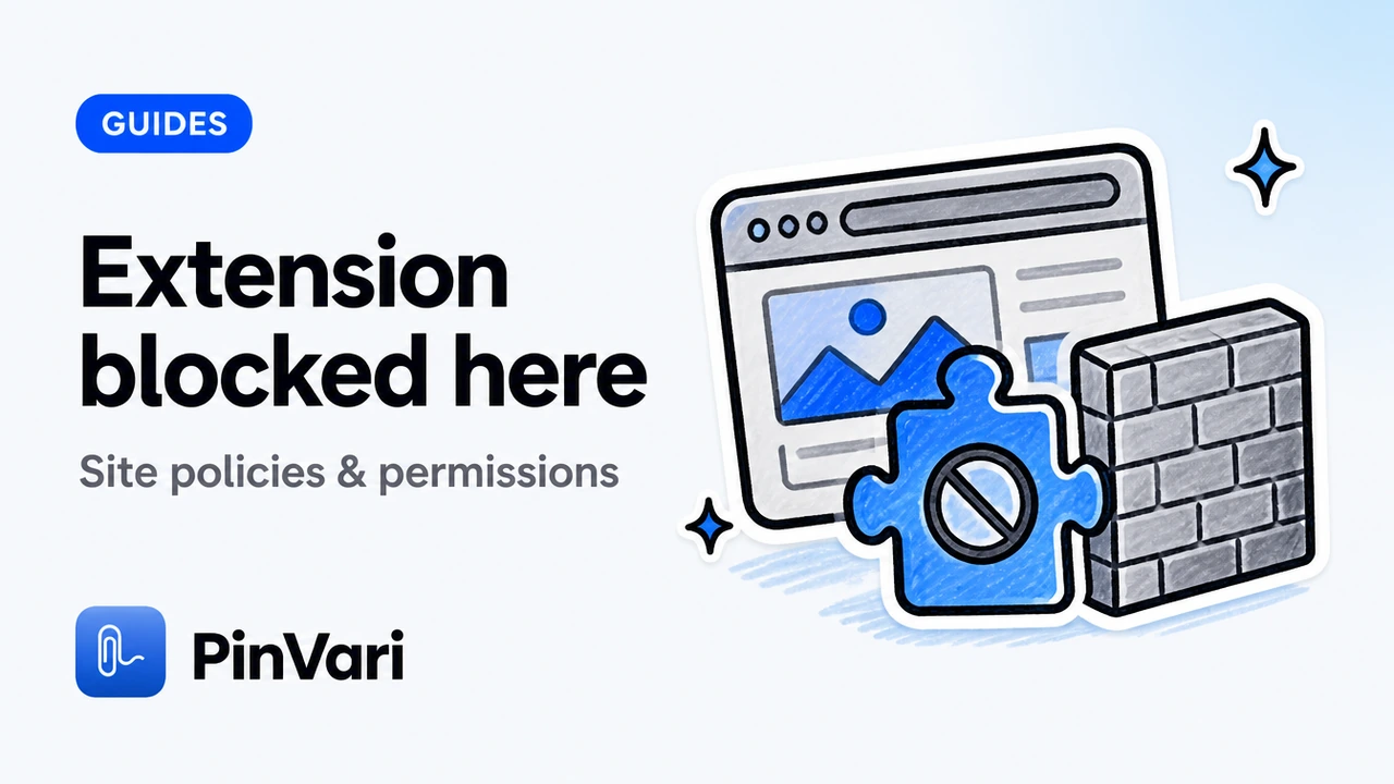 Extension Blocked on a Site — What To Do