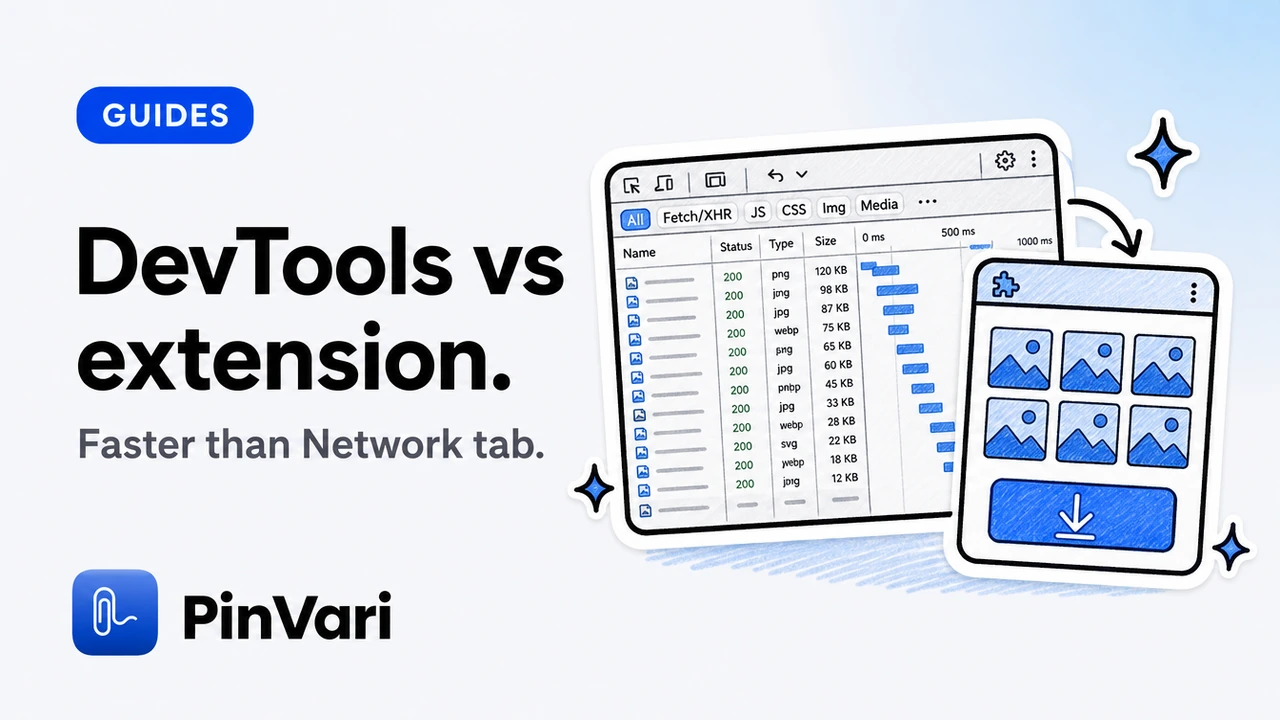 DevTools vs Image Downloader Extension