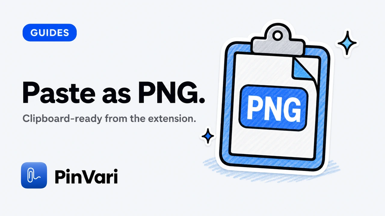 Copy / Paste Images as PNG from Extension