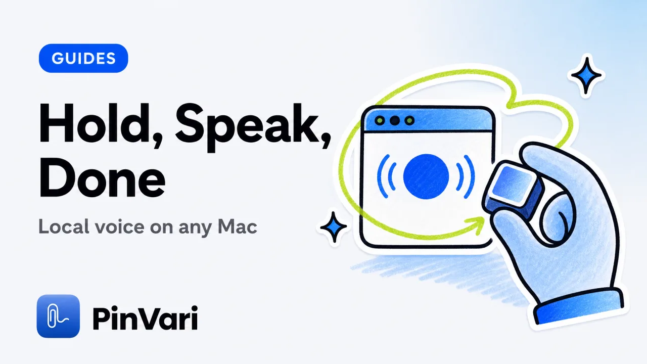 Push to Talk Mac: Voice Capture That Stays Local