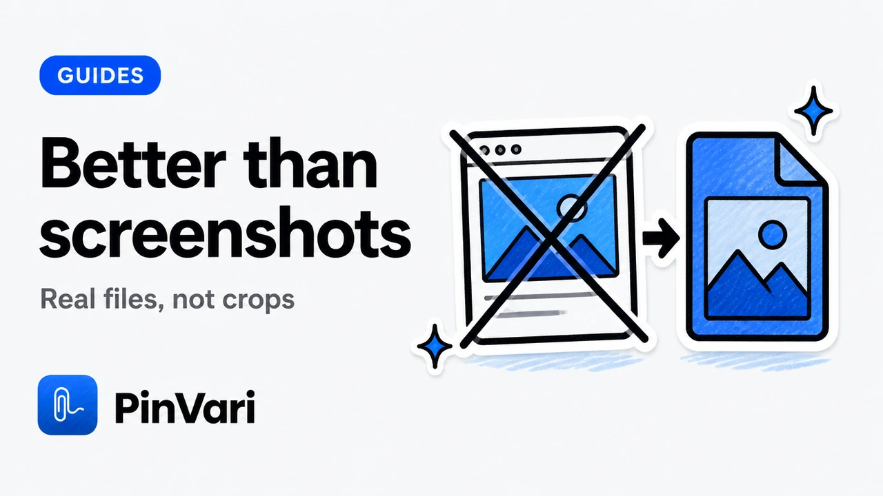 When an Image Downloader Beats Screenshots